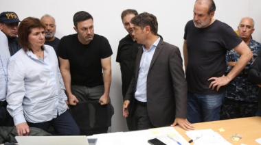 Kicillof, Bullrich y Petri se reunieron en Bahía Blanca